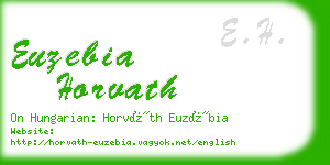 euzebia horvath business card